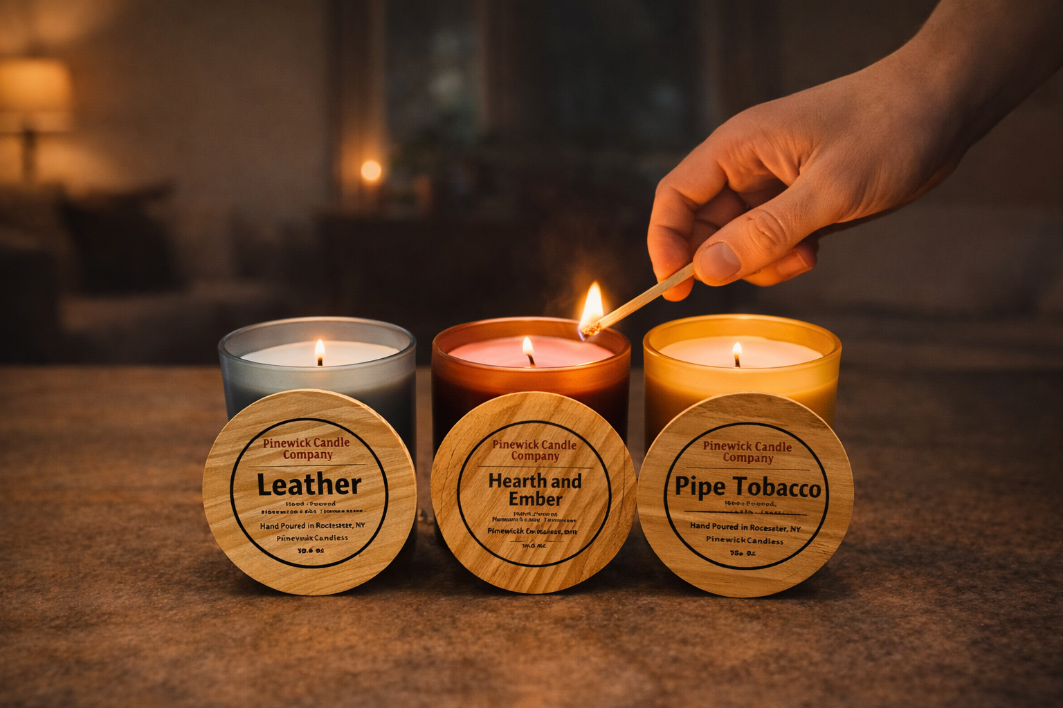 Trio Bundle — Leather / Hearth / Pipe