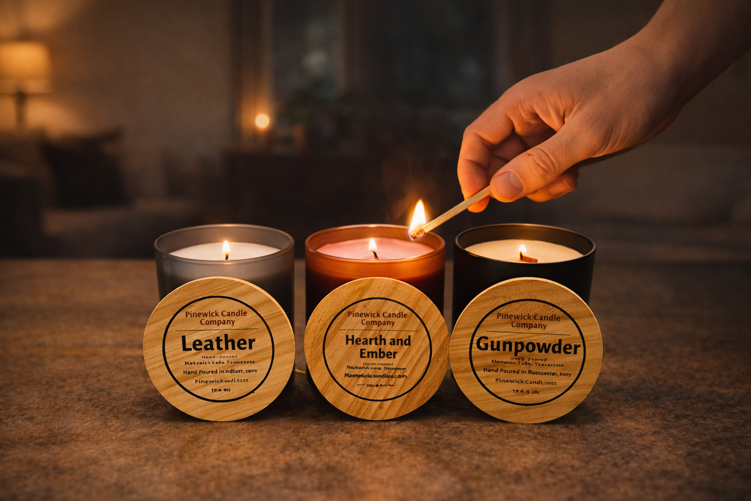Trio Bundle — Leather / Hearth / Gunpowder