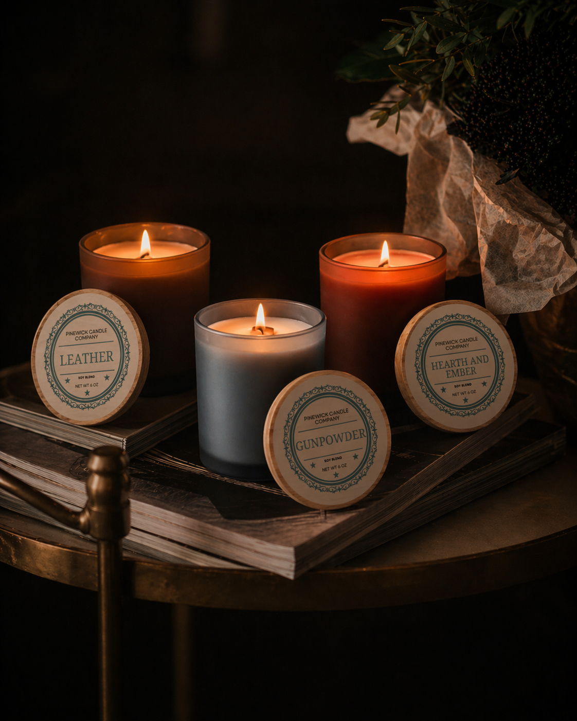 Trio Bundle — Leather / Hearth / Gunpowder