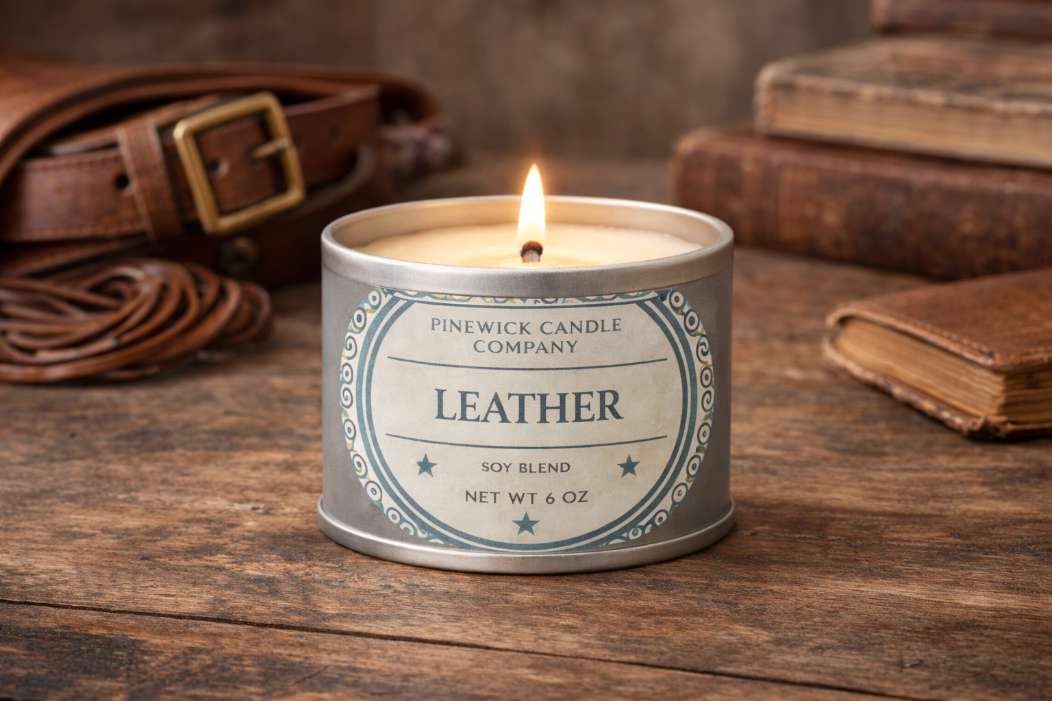 Leather Tin (6 oz)
