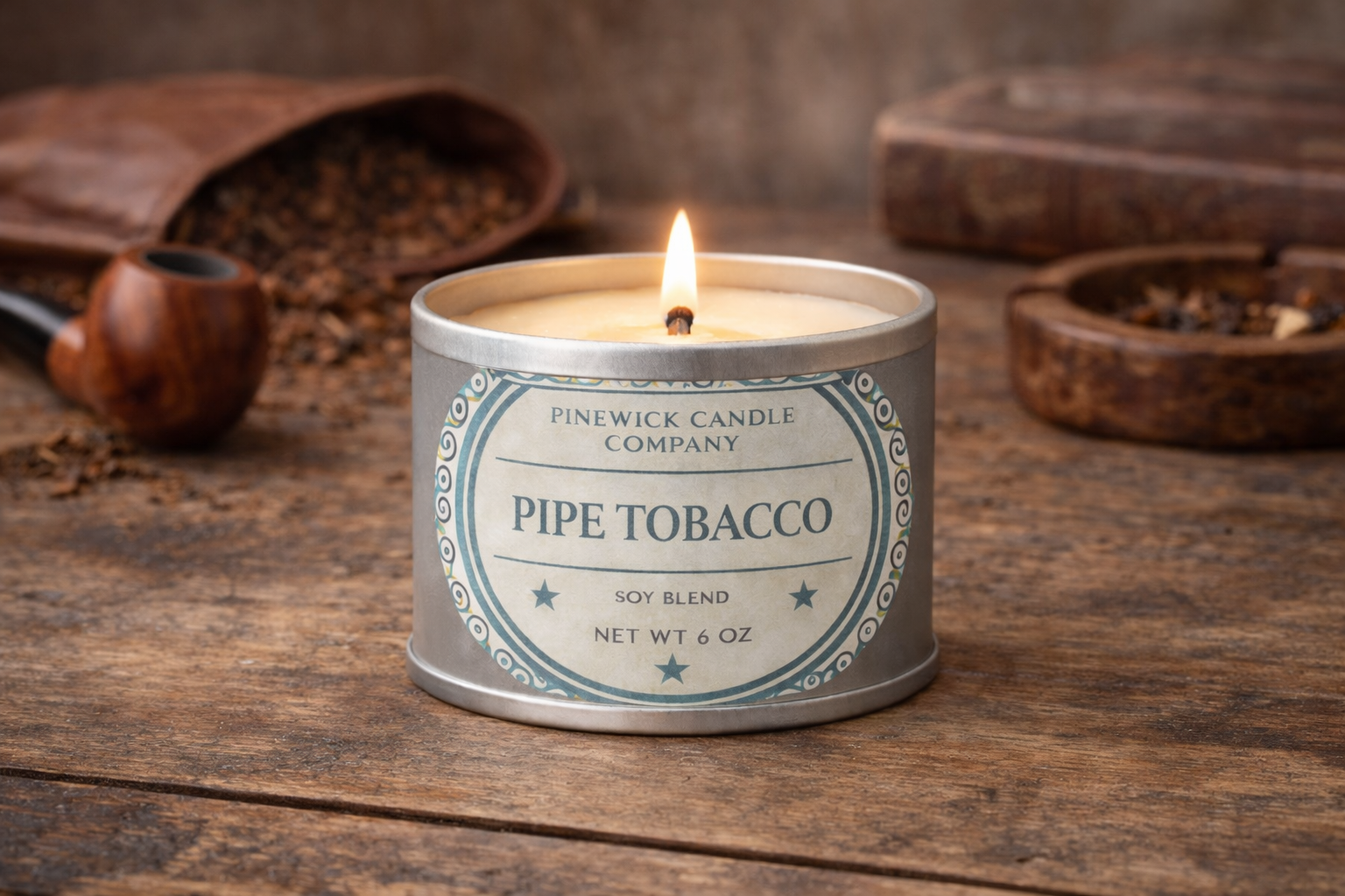 Pipe Tobacco Tin (6 oz)